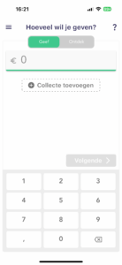 uitleg collecteren met de GIVT-app